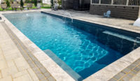The Pinnacle - full width splash pad pool - Leisure Pools Canada