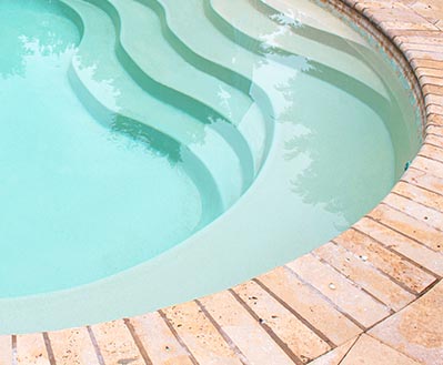 Leisure Pools Inground Fiberglass Pool Color Diamond Sand