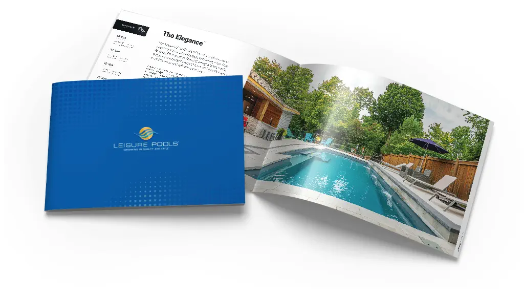 Leisure Pools fiberglass pools brochure cover