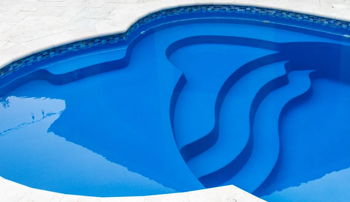 Leisure Pools Eclipse Fiberglass Best Swimming Pool Freeform shape